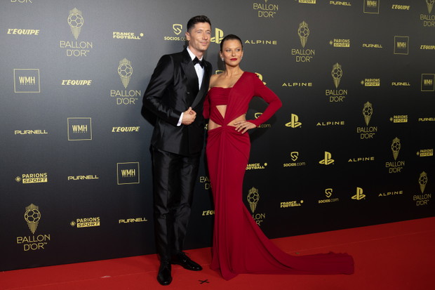 Gala Złotej Piłki 2022: Robert Lewandowski i Anna Lewandowska