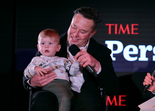 Elon Musk z synem X Æ A-XII