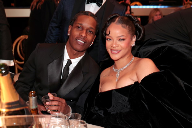 Rihanna i ASAP Rocky podczas 80. ceremonii wręczenia Złotych Globów