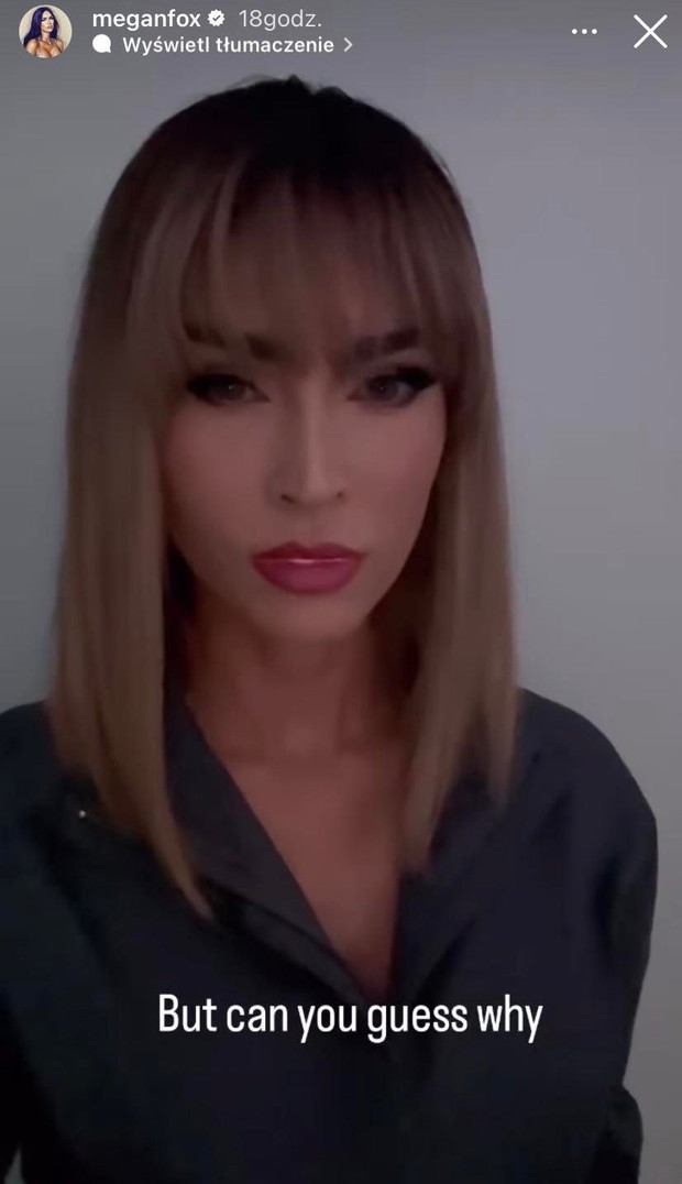 Megan Fox przefarbowała się też na ciemny blond