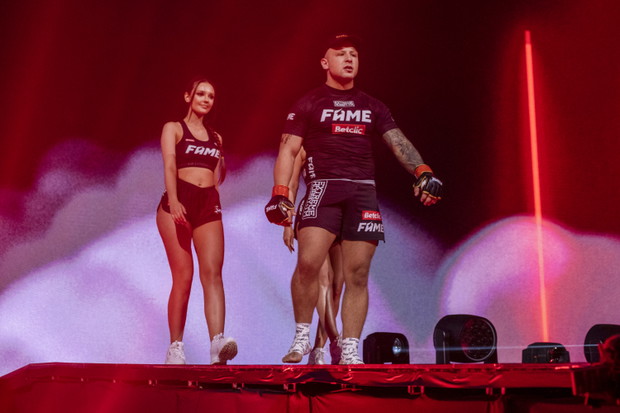 Mateusz Murański na gali Fame MMA 14