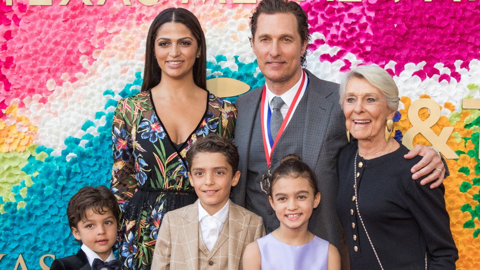 Matthew McConaughey  z rodziną