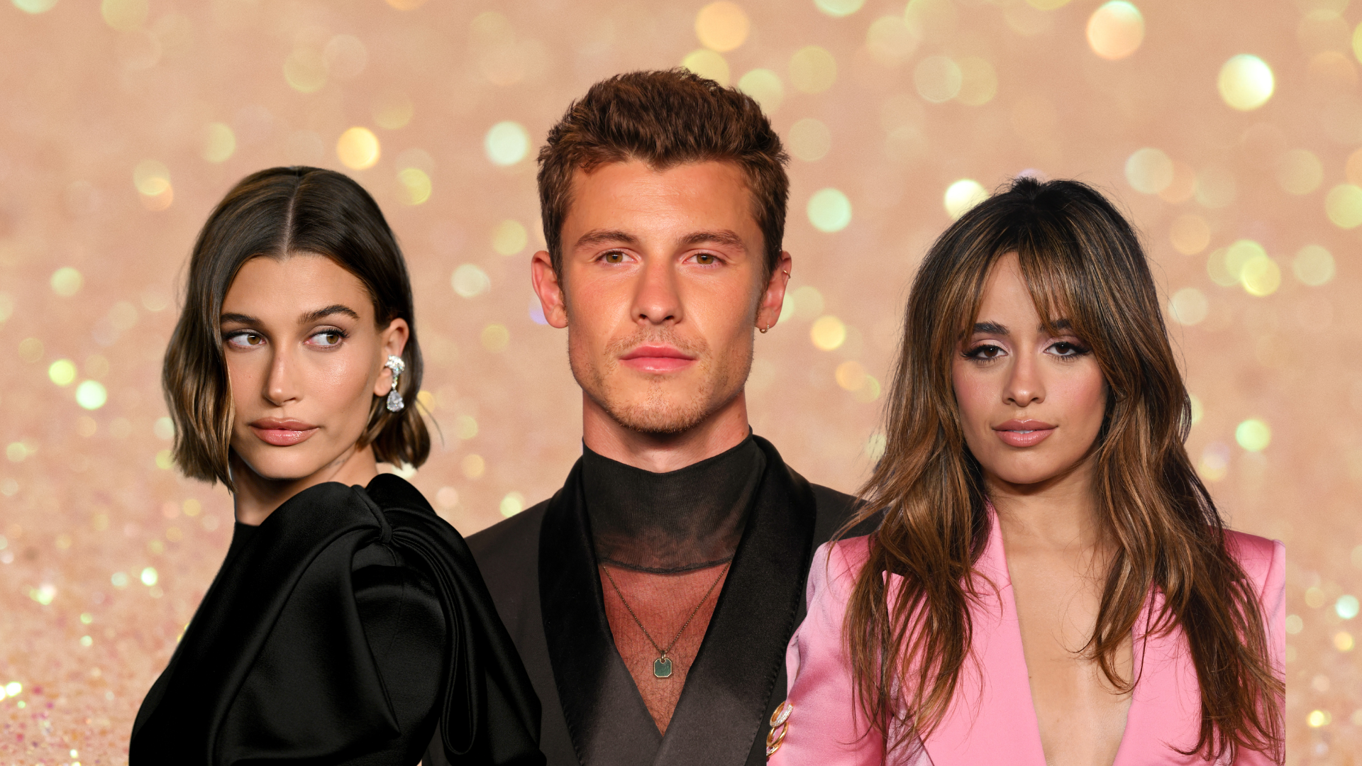 Shawn Mendes, Hailey Bieber i Camilla Cabello