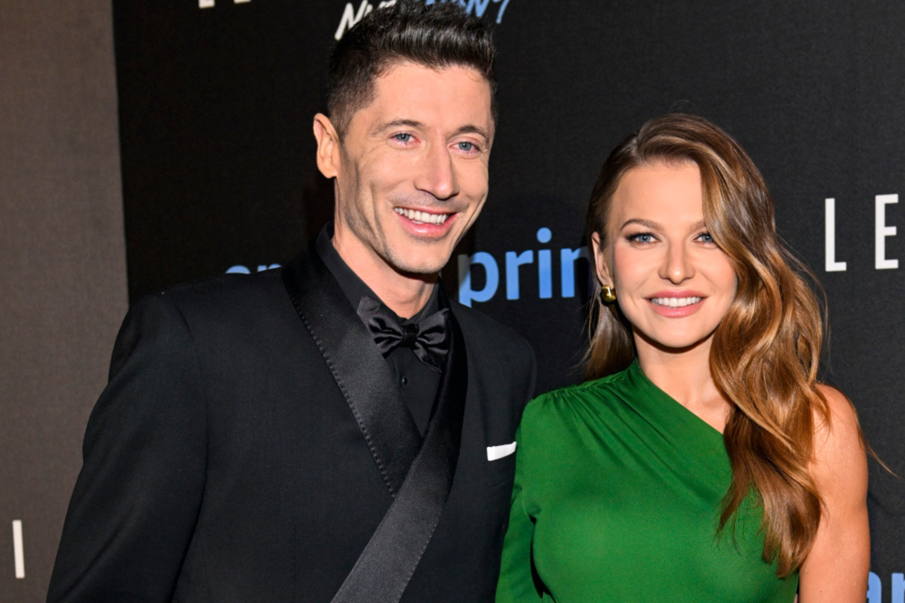 Robert Lewandowski i Anna Lewandowska na premierze filmu „Lewandowski – nieznany”
