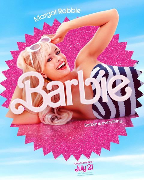 Margot Robbie i Ryan Gosling na planie filmu „Barbie”