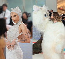 Met Gala 2023: Doja Cat i Jared Leto jako Choupette. Gwiazdy skradły show, wcielając się w kotkę Lagerfelda