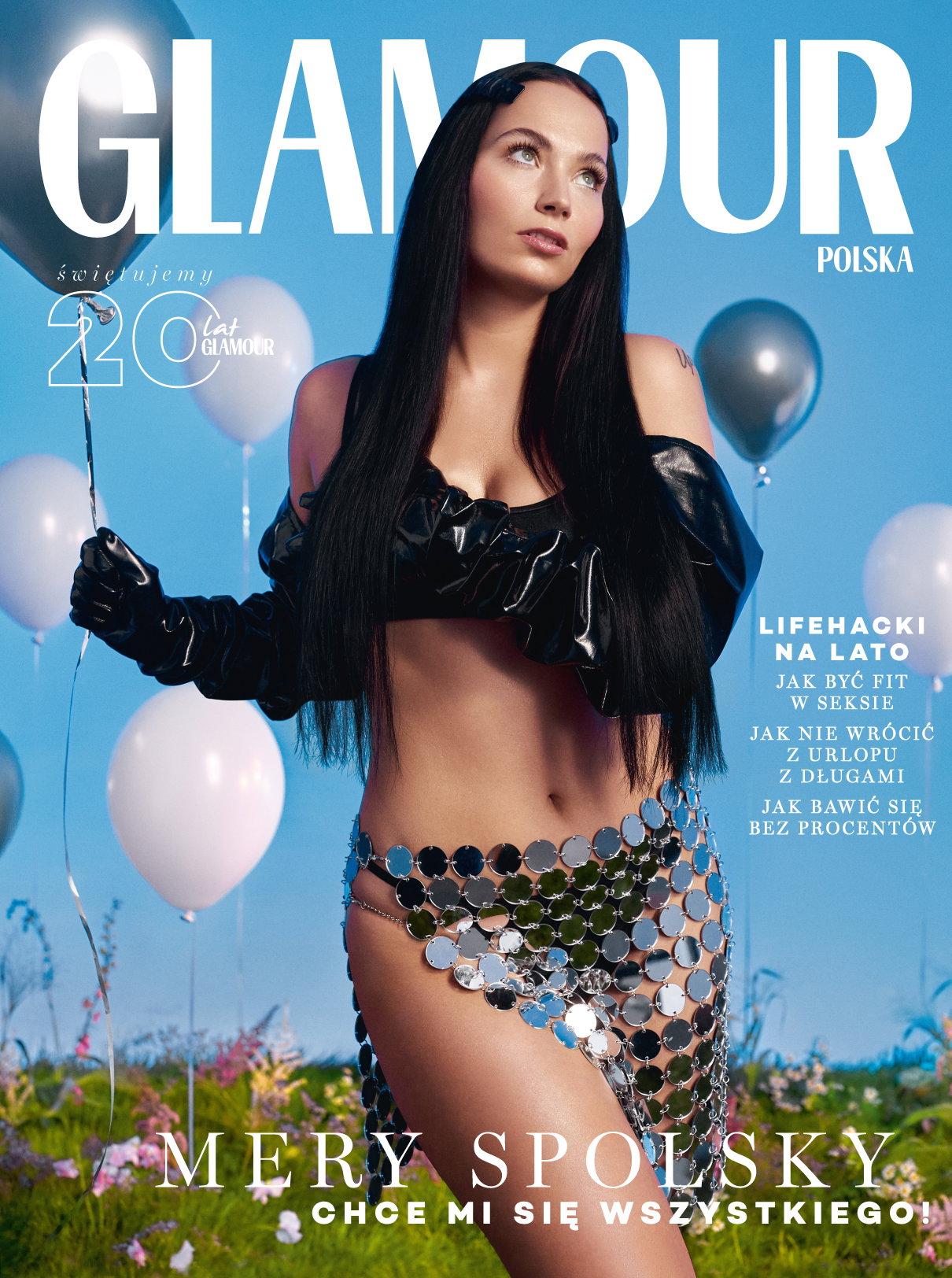 Okładka wakacyjnego Glamour z Mery Spolsky