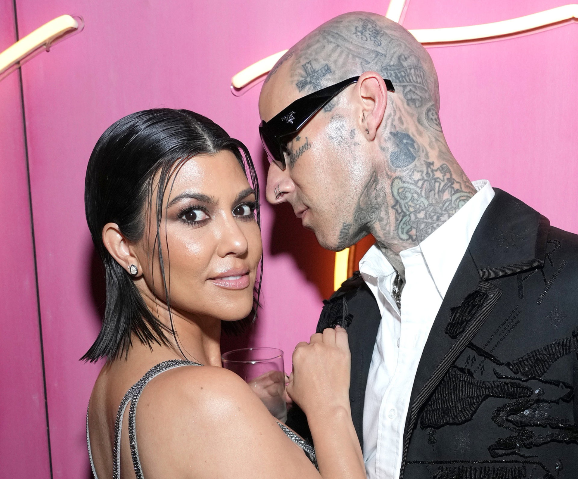 Kourtney Kardashian and Travis Barker
