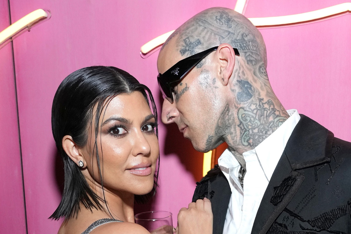Kourtney Kardashian and Travis Barker