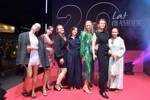 20. urodziny Glamour: Zuzanna Zasada, Aleksandra Sil, Xymena Borowiecka, Paulina Klepacz, Katarzyna Dąbrowska, Joanna Twaróg, Agnieszka Oleszek