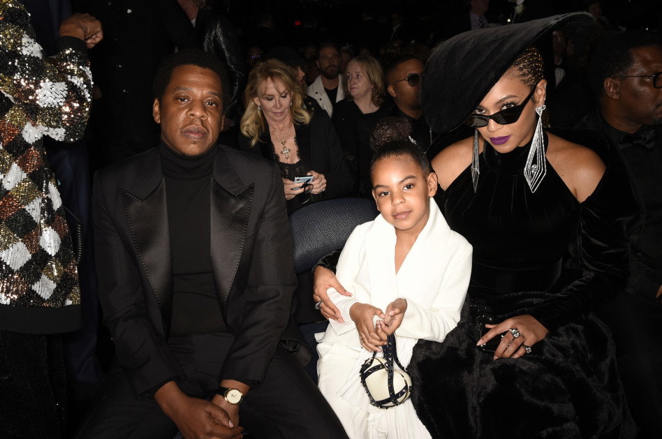 Blue Ivy z rodzicami podczas rozdania nagród Grammy w 2018 roku