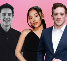 Ariana Grande, Ethan Slater i Dalton Gomez
