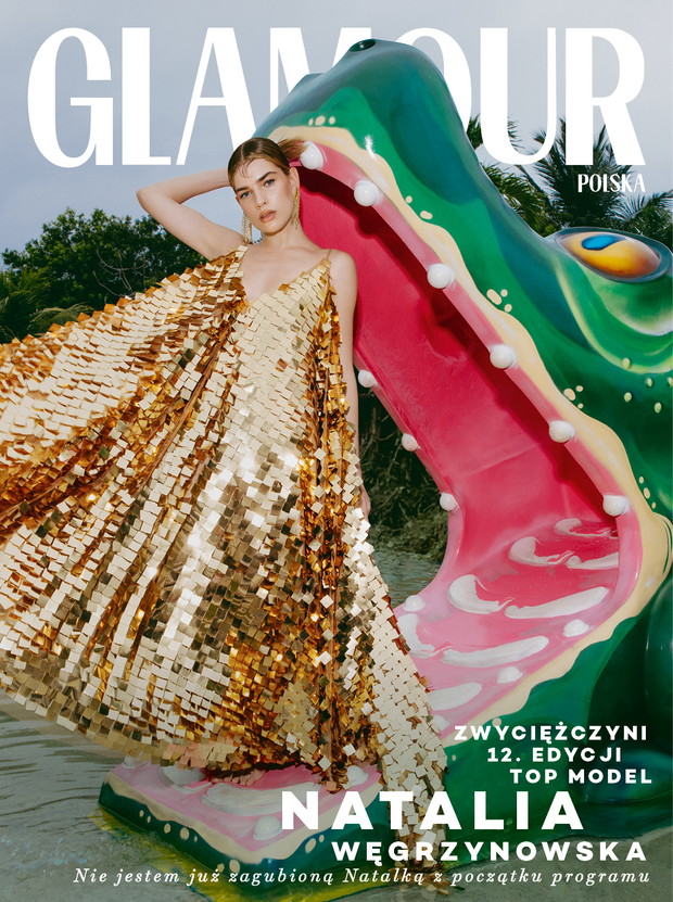 Natalia Węgrzynowska na okładce magazynu GLAMOUR