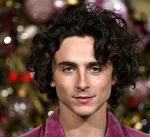 Timothée Chalamet na premierze filmu „Wonka”