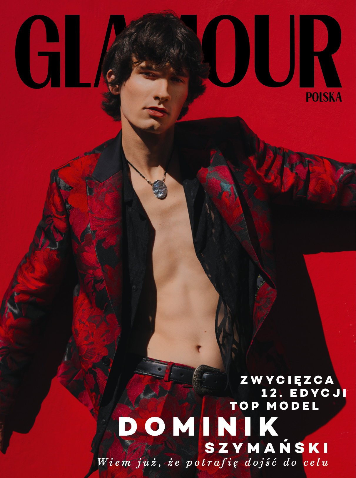 Dominik Szymański na okładce magazynu GLAMOUR