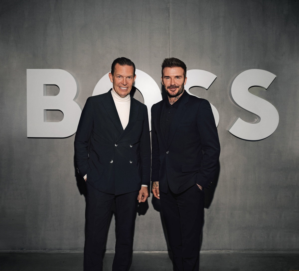 David Beckham i Hugo Boss