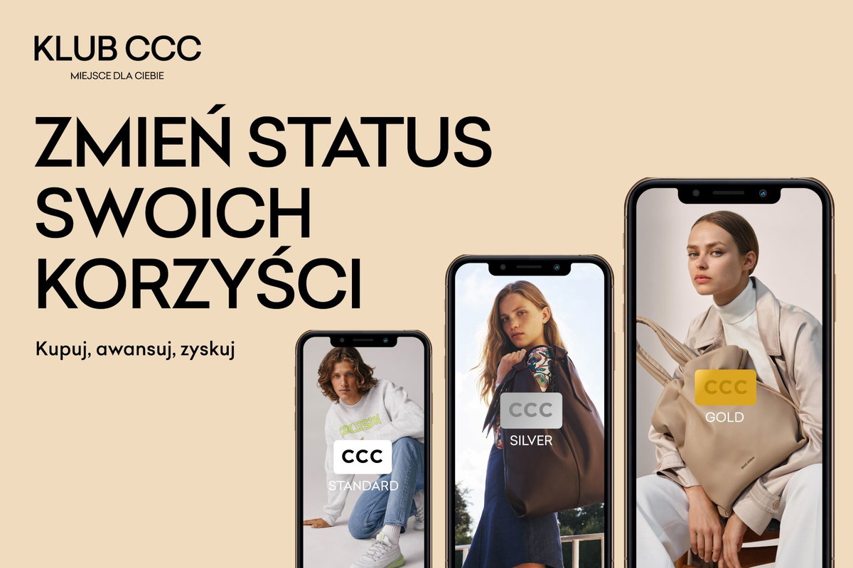 Zmień status swoich korzyści. Kupuj, awansuj i zyskuj w Klubie CCC