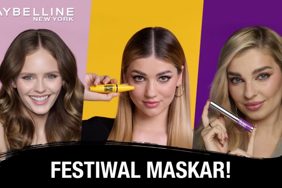 Olga Kalicka, Julia Żugaj i Vanessa Wilczewska twarzami nowej kampanii Maybelline New York - Festiwal mascar