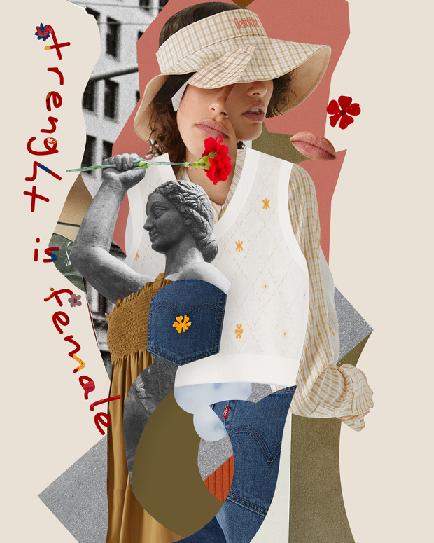 Siła jest kobietą. Ilustratorka stworzyła Anna Glik (@warstwy) stworzyła kolaże, w których interpretuje nową kobiecość Polek. To część wyjątkowego projektu pewnej znanej marki!