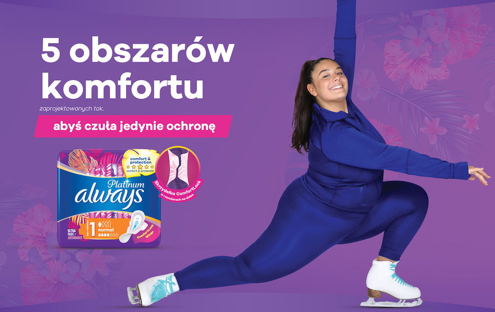 Bądź aktywna na swój sposób z podpaskami Always Platinum