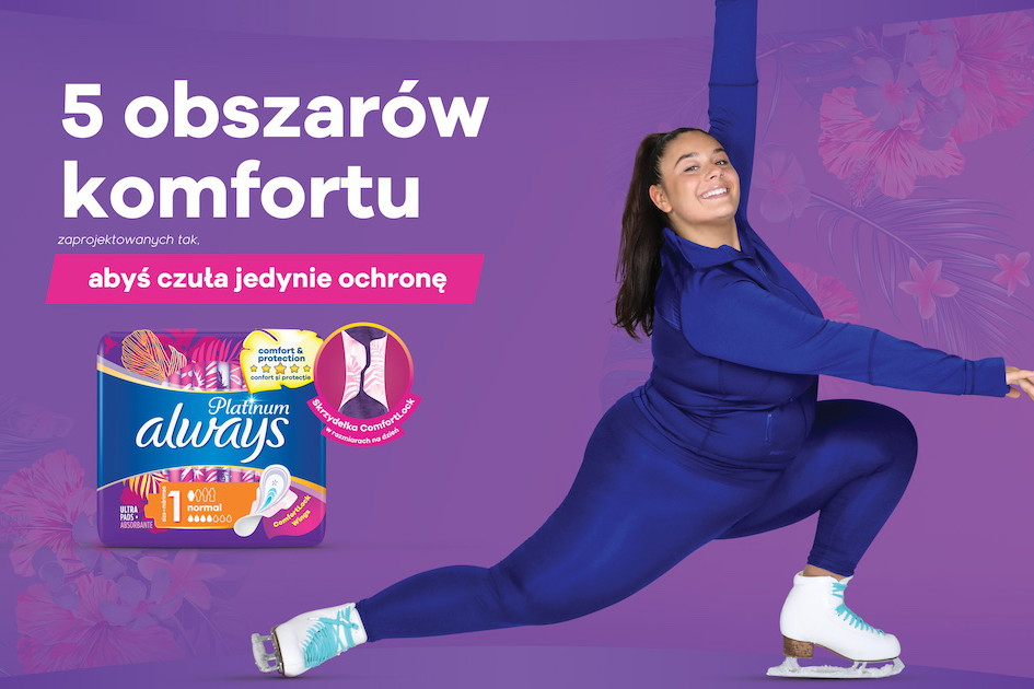 Bądź aktywna na swój sposób z podpaskami Always Platinum