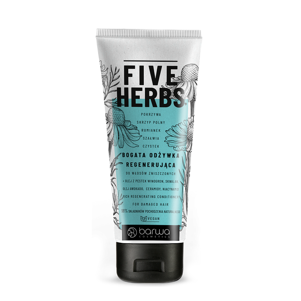 BARWA FIVE HERBS BOGATA ODŻYWKA REGENERUJĄCA