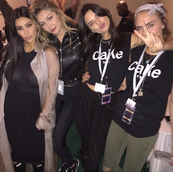 Kim Kardashian, Kendall Jenner, Cara Delevingne, Gigi Hadid