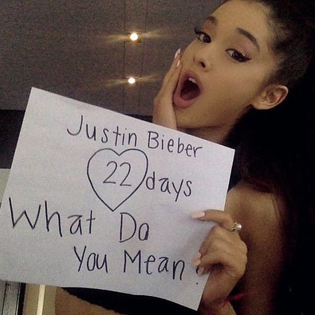 Ariana Grande via @justinbieber Instagram