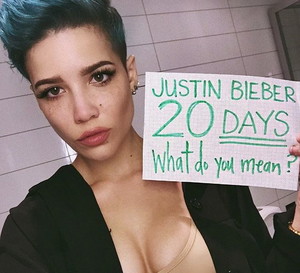 Halsey via @justinbieber Instagram