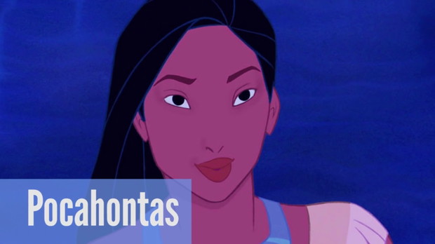 Księżniczki Disneya bez makijażu. Pocahontas bez makijażu.