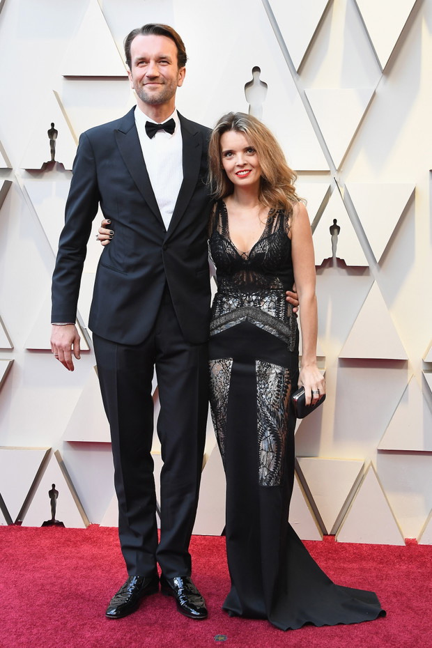 Tomasz Kot z żoną Agnieszką na Oscarach 2019