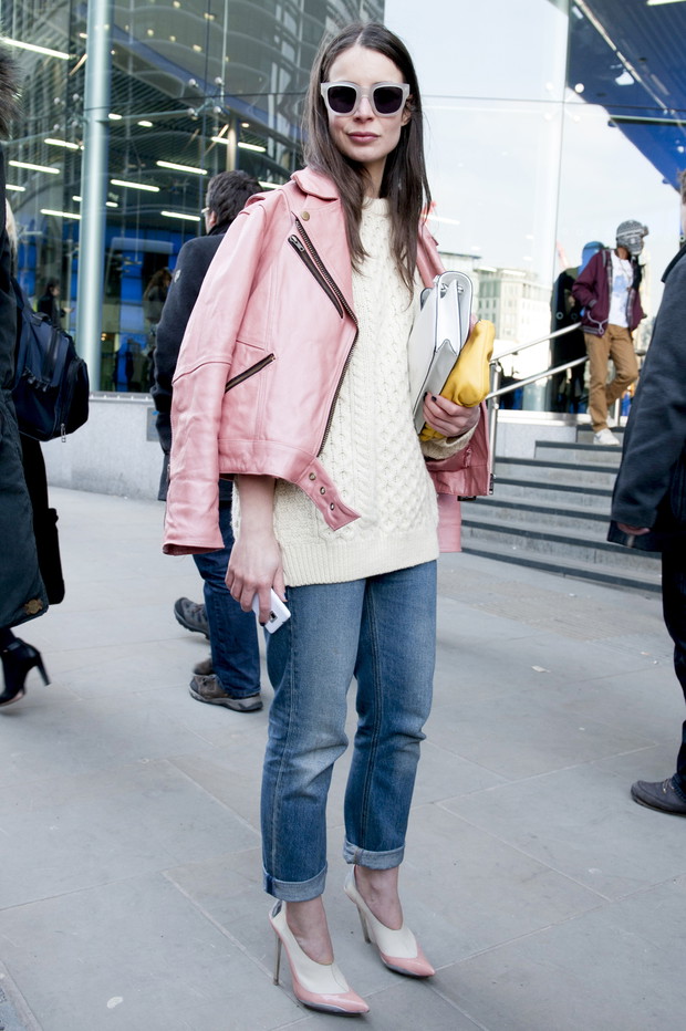 Street Fashion ramoneska / fot. Imaxtree