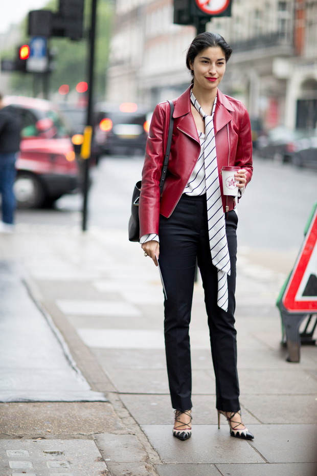 Street Fashion ramoneska / fot. Imaxtree