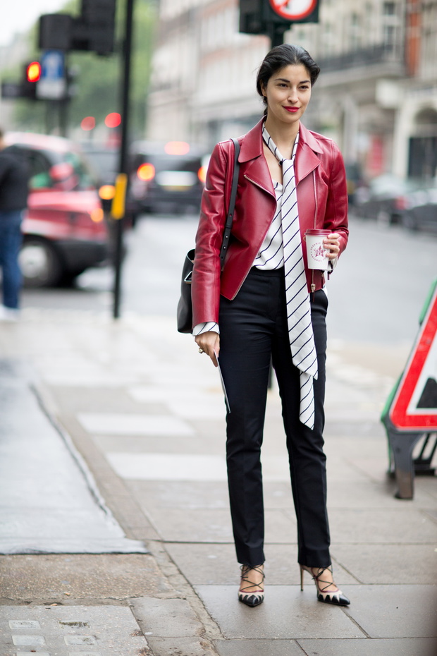 Street Fashion ramoneska / fot. Imaxtree