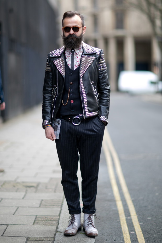 Street Fashion ramoneska / fot. Imaxtree