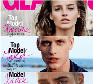 GLAMOUR okładki z finalistami Top Model