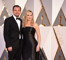 Oscary 2016: Leonardo DiCaprio i Kate Winslet w sukni Ralph Lauren, fot. East News