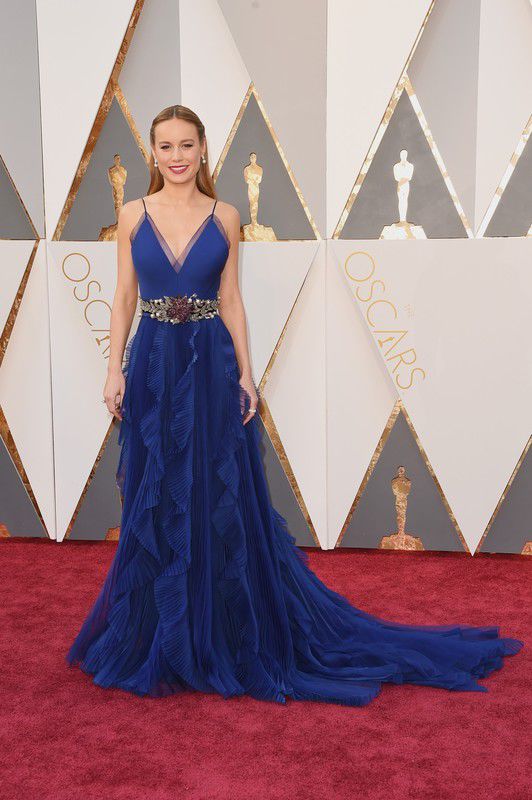Oscary 2016, czerwony dywan: Brie Larson w sukni Gucci, fot. East News