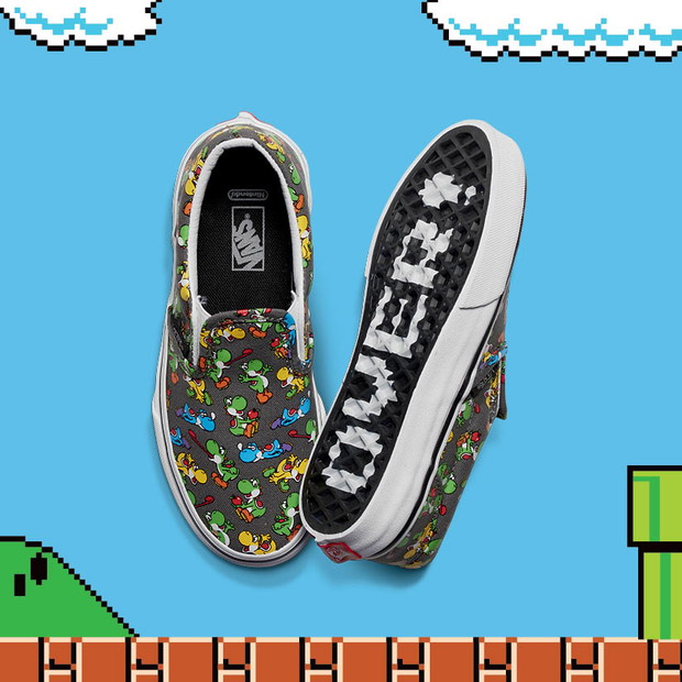 FA16_Y_Classics_SlipOn_Nintendo_YoshiPewter_Pair2-ELEVATED