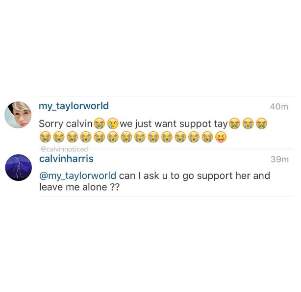 Calvin Harris odpowiada fanom na komentarze