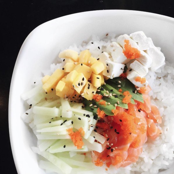 Poke bowl na Instagramie