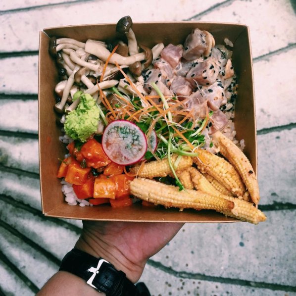 Poke bowl na Instagramie
