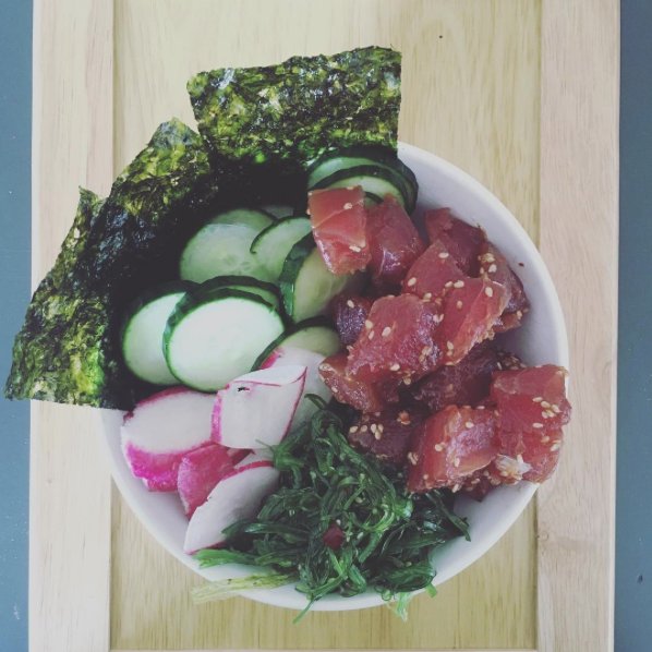 Poke bowl na Instagramie