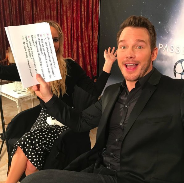 Jennifer Lawrence i Chris Pratt