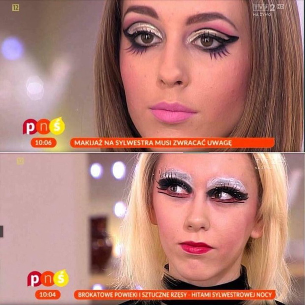 Makijaże na Sylwestra w Pytaniu na śniadanie