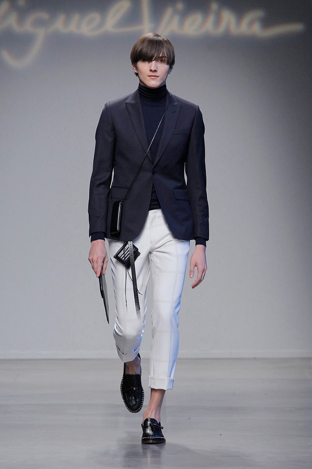 Eryk Szymański (Embassy Models), pokaz Miguel Viera jesień-zima 2017/18