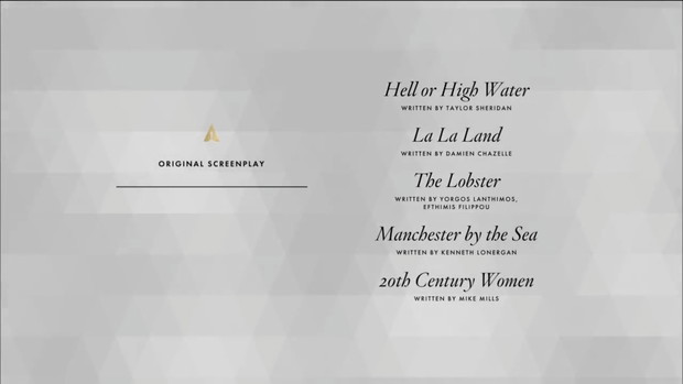 Oscary 2017: nominacje