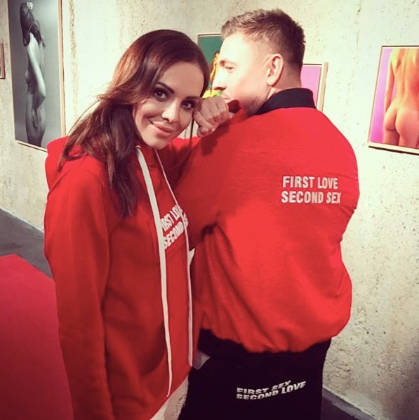 Anna Wendzikowska w bluzie Łukasza Jemioła