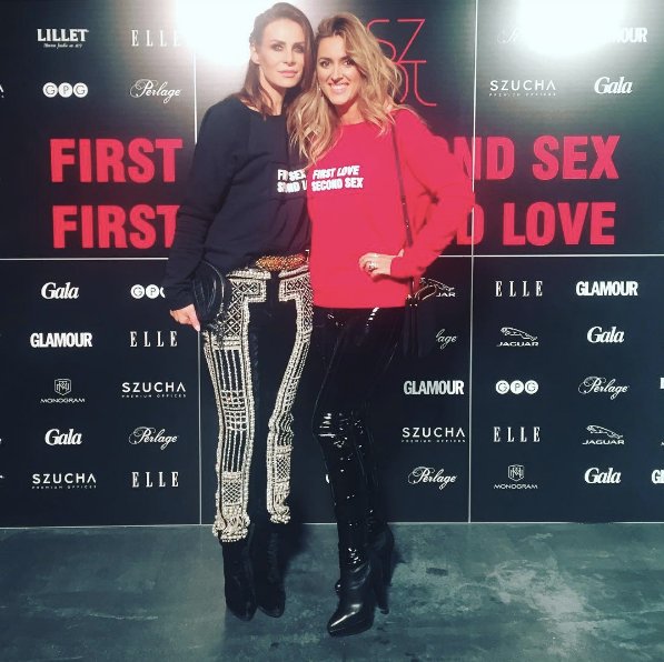 Karolina Szostak w bluzie Łukasza Jemioła