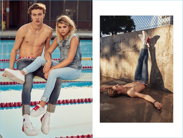 Lucky Blue Smith, Sofia Richie, Anwar Hadid Tommy Hilfiger Denim wiosna-lato 2017
